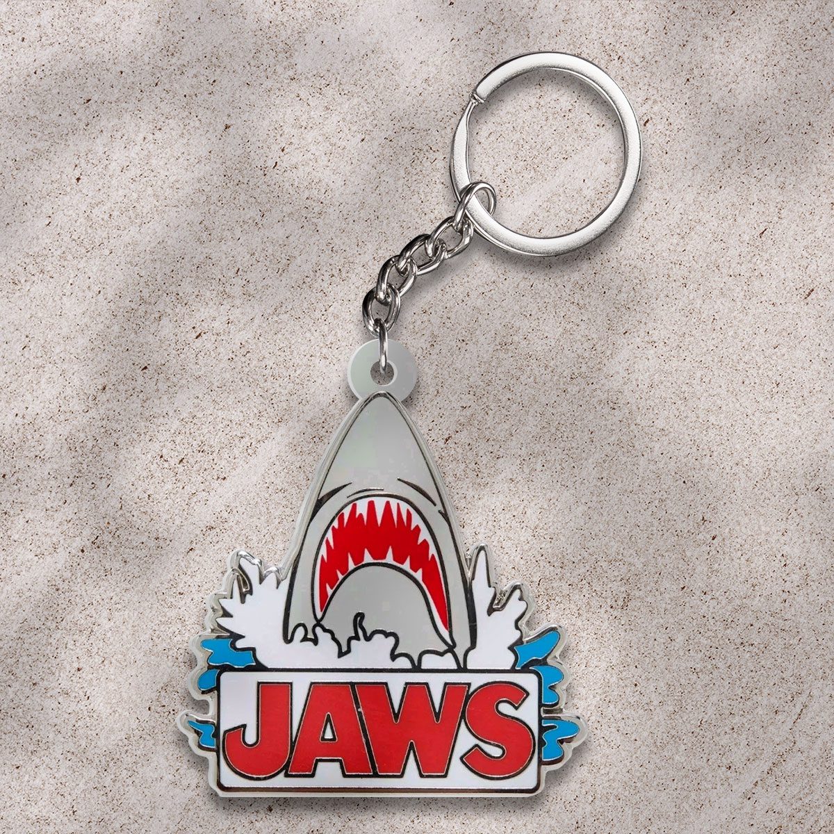 Jaws-Custom-Shape-2-sided-Keychain-GKC1191 Jaws Custom Shape 2-sided Keychain GKC1191