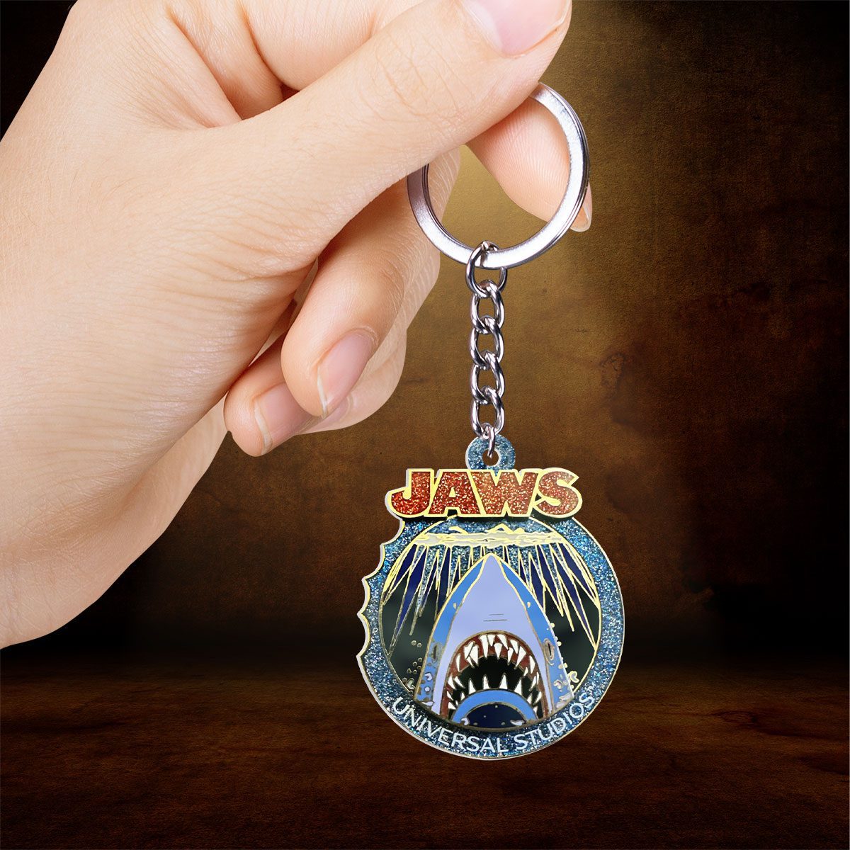 Jaws-Custom-Shape-2-sided-Keychain-GKC1199-1