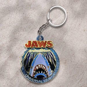 Jaws Custom Shape 2-sided Keychain GKC1199