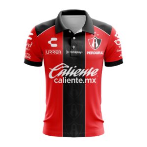 LIGA MX Atlas F.C Personalized 25/26 Home Polo Shirt