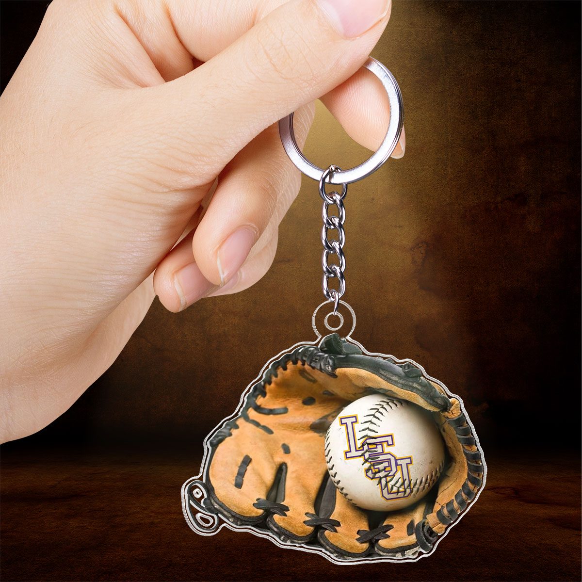 LSU-Tigers-Baseball-National-Champs-2025-Custom-Shape-1-sided-Keychain-WEF1002-1