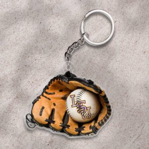 LSU Tigers Baseball National Champs 2025 Custom Shape 1-sided Keychain WEF1002