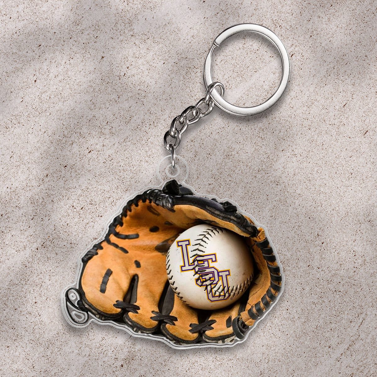 LSU-Tigers-Baseball-National-Champs-2025-Custom-Shape-1-sided-Keychain-WEF1002 LSU Tigers Baseball National Champs 2025 Custom Shape 1-sided Keychain WEF1002