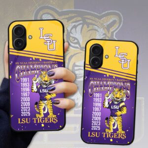 LSU Tigers Baseball National Champs 2025 Phone Case FCS1023