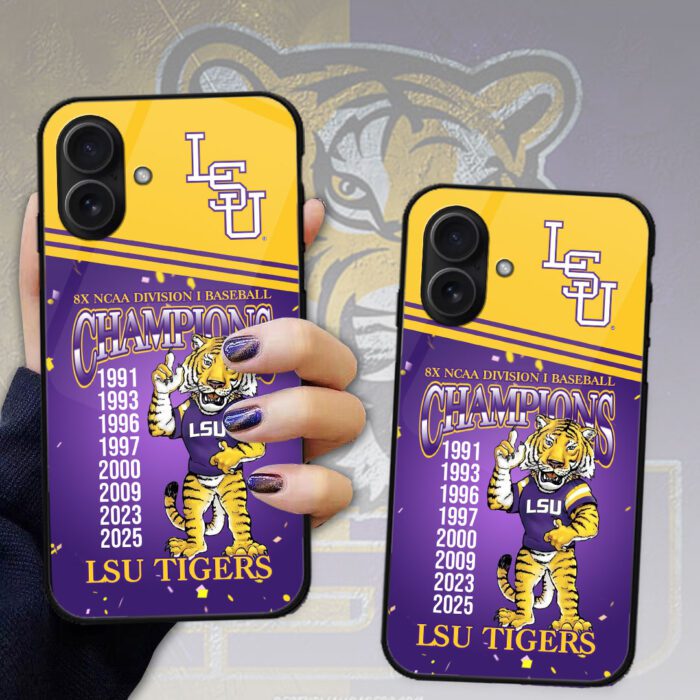 LSU Tigers Baseball National Champs 2025 Phone Case FCS1023