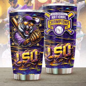 LSU Tigers Baseball National Champs 2025 Tumbler Cup FCS1009