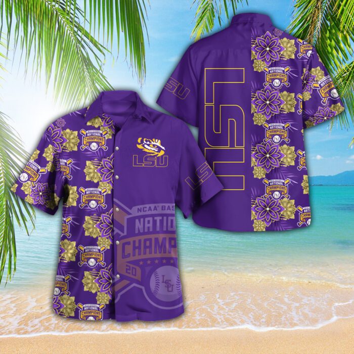 LSU Tigers National Champs 2025 Baseball 3D Hawaiian Shirt CLD1082