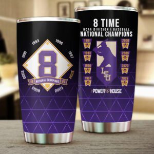 LSU Tigers National Champs 2025 Baseball Tumbler Cup CLD1050