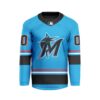 MLB Miami Marlins Personalized Alternate Style Hockey Jersey