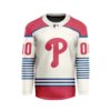 MLB Philadelphia Phillies Personalized Away Style Hockey Jersey