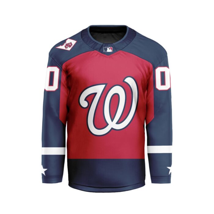 MLB Washington Nationals Personalized Alternate Style Hockey Jersey