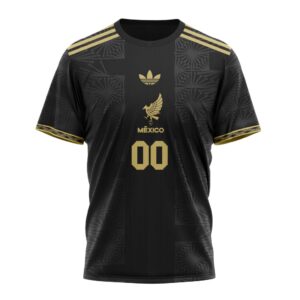 Mexico National Team Gold Cup Black Unisex Performance T-Shirt