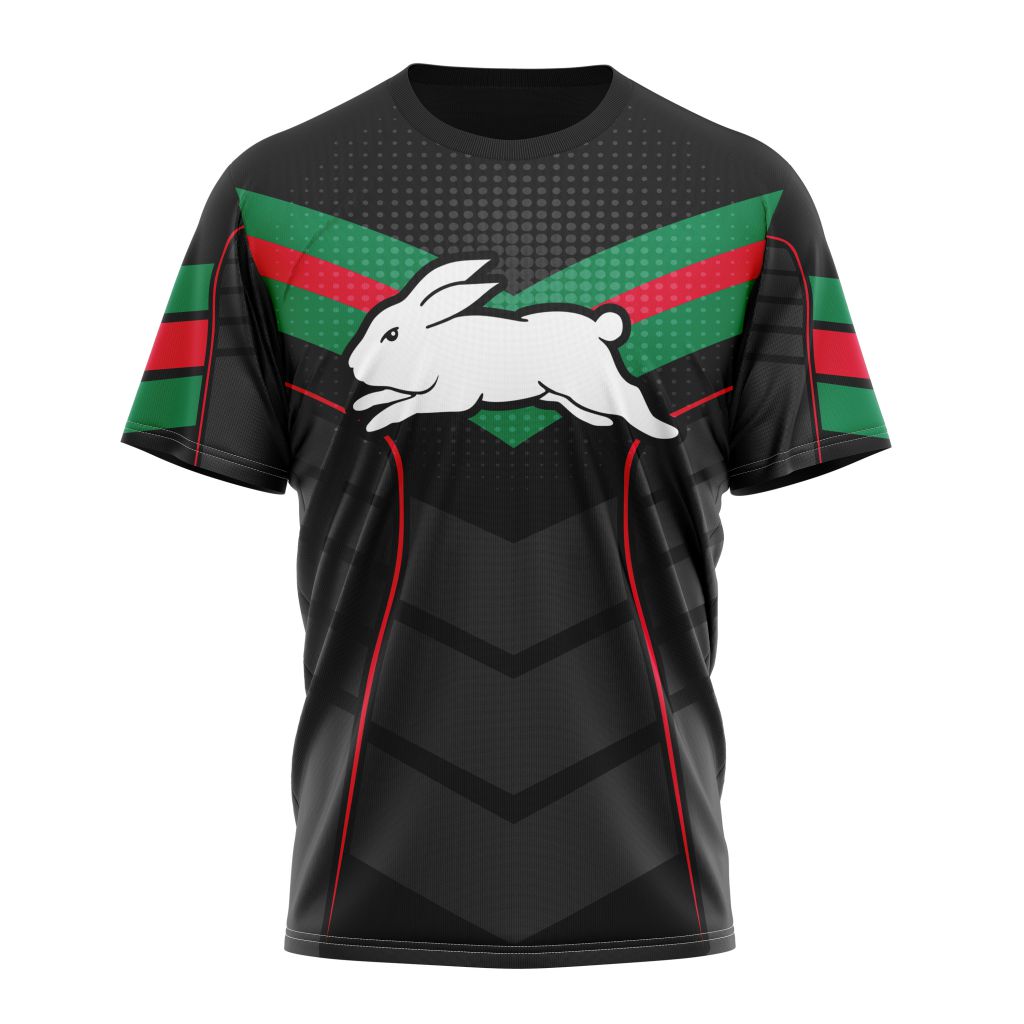 NRL-South-Sydney-Rabbitohs-Special-Chevron-Unisex-Performance-T-Shirt NRL South Sydney Rabbitohs Special Chevron Unisex Performance T-Shirt