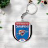Oklahoma City Thunder Custom Shape 2-sided Keychain GKC1165