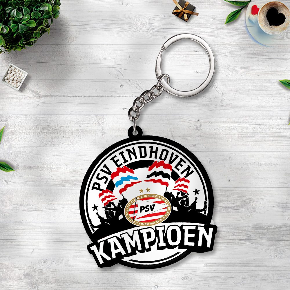 PSV-Eindhoven-Custom-Shape-2-sided-Keychain-GKC1180 PSV Eindhoven Custom Shape 2-sided Keychain GKC1180
