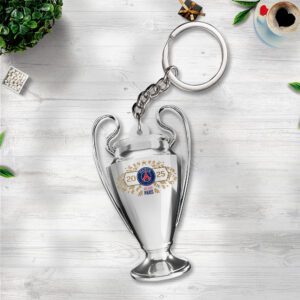 Paris Saint-Germain UEFA Champion League 2025 Winner Custom Shape 2-sided Keychain GKC1145