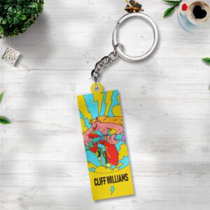 Rock Music Custom Shape 2-sided Keychain GKC1161