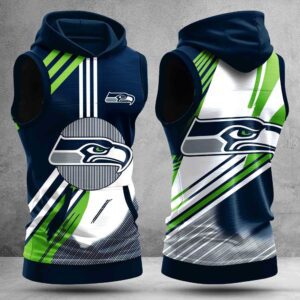Seattle Seahawks Men Workout Hoodie Tank Tops WHT1553