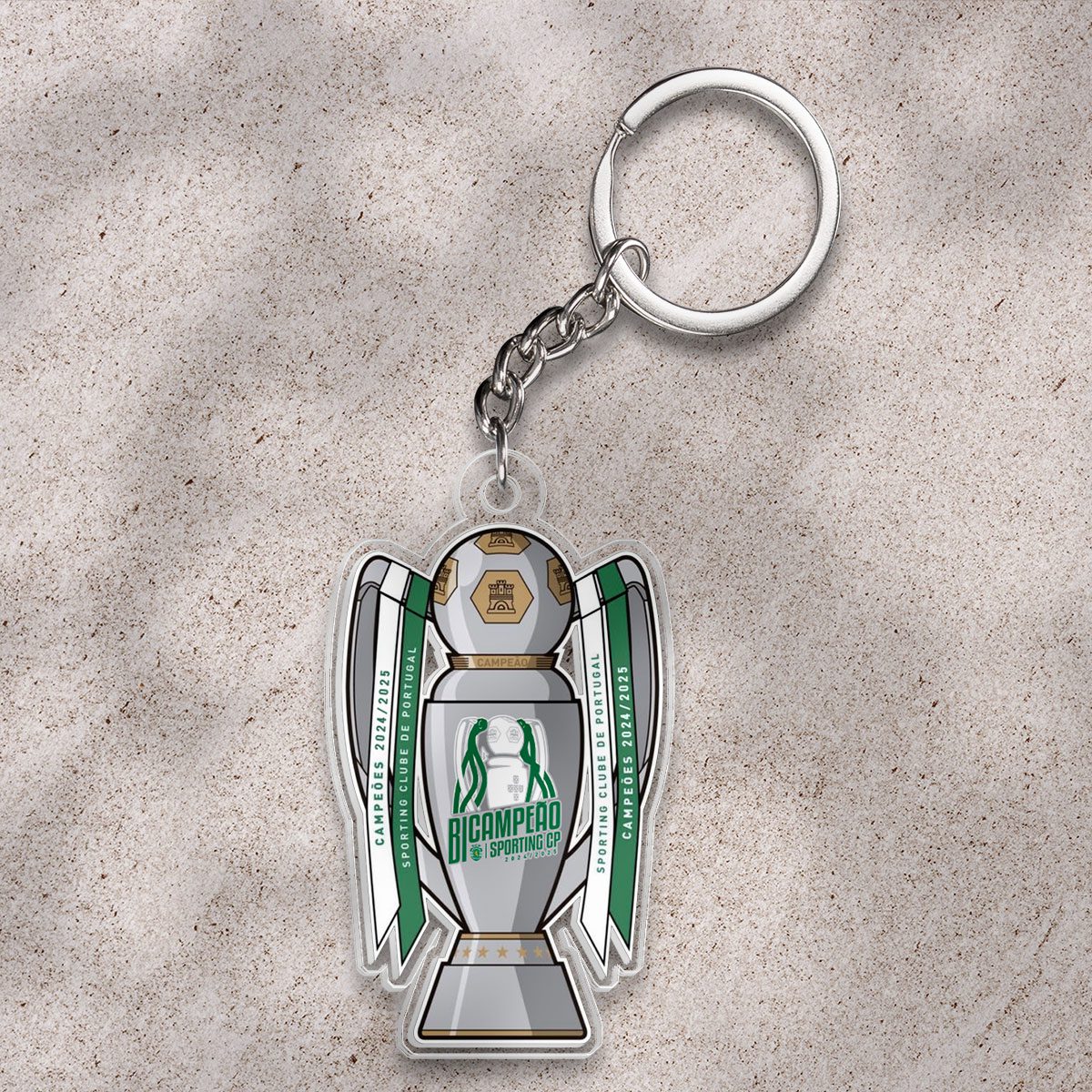 Sporting-CP-Custom-Shape-1-sided-Keychain-GKC1183 Sporting CP Custom Shape 1-sided Keychain GKC1183