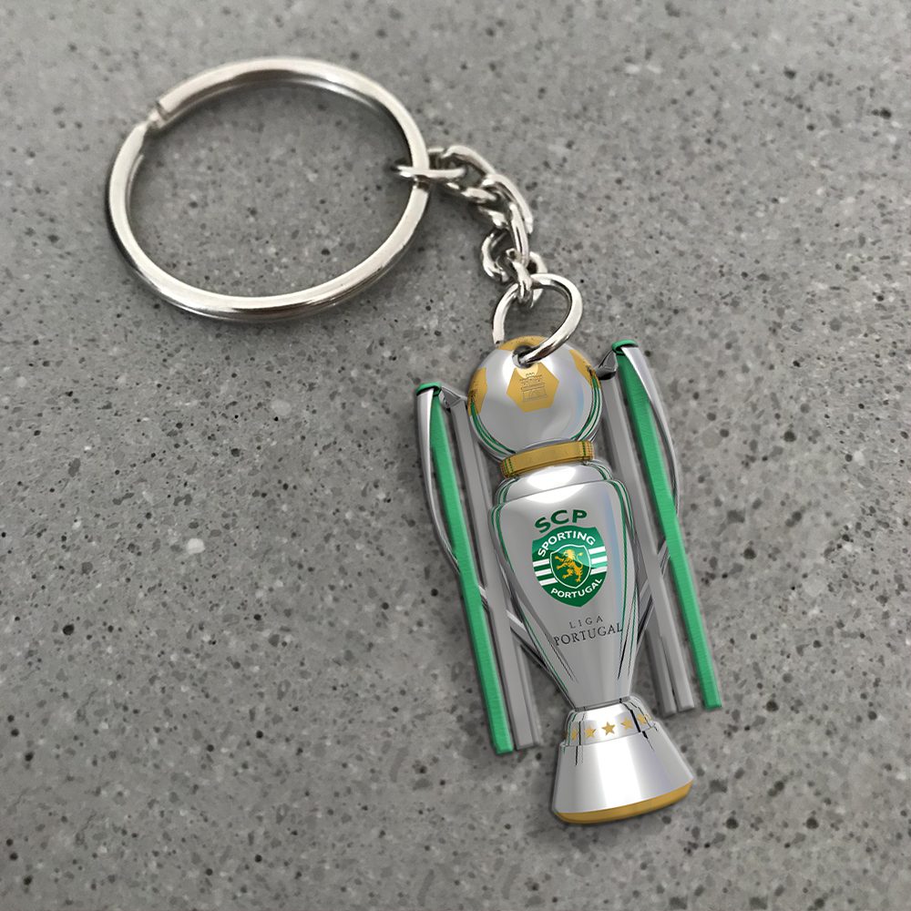 Sporting-CP-Custom-Shape-2-sided-Keychain-GKC1181 Sporting CP Custom Shape 2-sided Keychain GKC1181