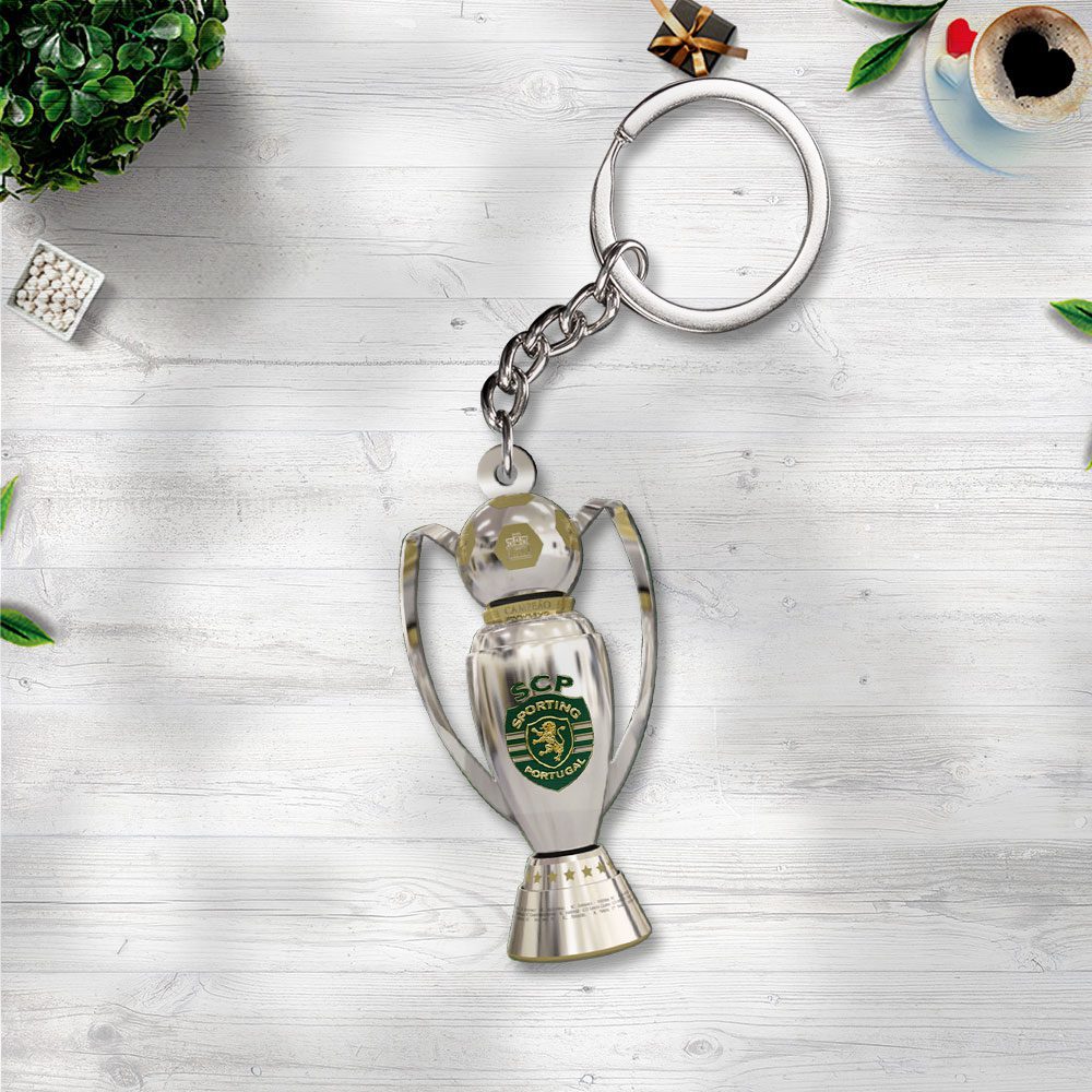 Sporting-CP-Custom-Shape-2-sided-Keychain-GKC1186 Sporting CP Custom Shape 2-sided Keychain GKC1186