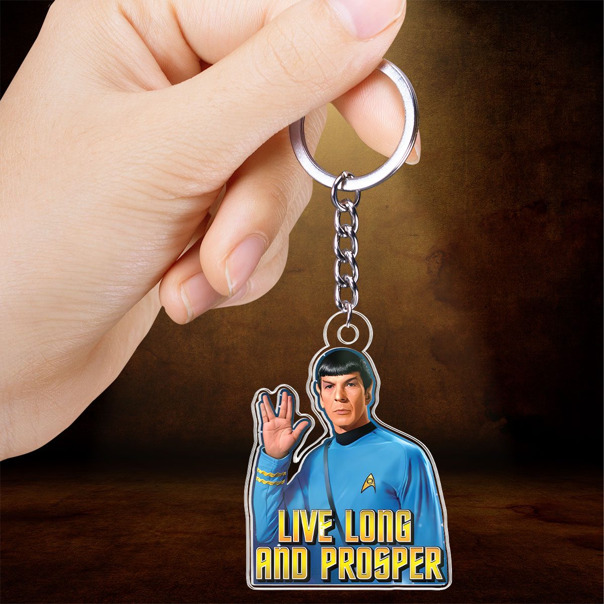 Star-Trek-Custom-Shape-1-sided-Keychain-GKC1123-1