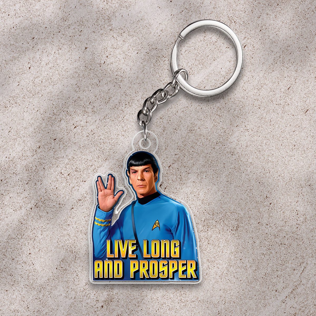 Star-Trek-Custom-Shape-1-sided-Keychain-GKC1123 Star Trek Custom Shape 1-sided Keychain GKC1123