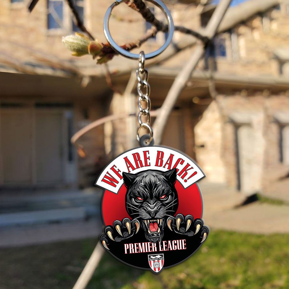 Sunderland-AFC-Custom-Shape-2-sided-Keychain-GKC1174-1