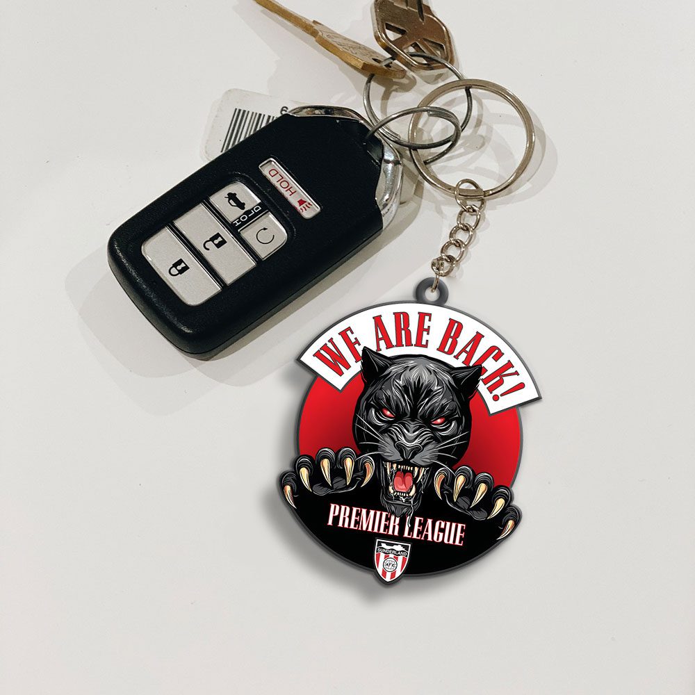 Sunderland-AFC-Custom-Shape-2-sided-Keychain-GKC1174-3