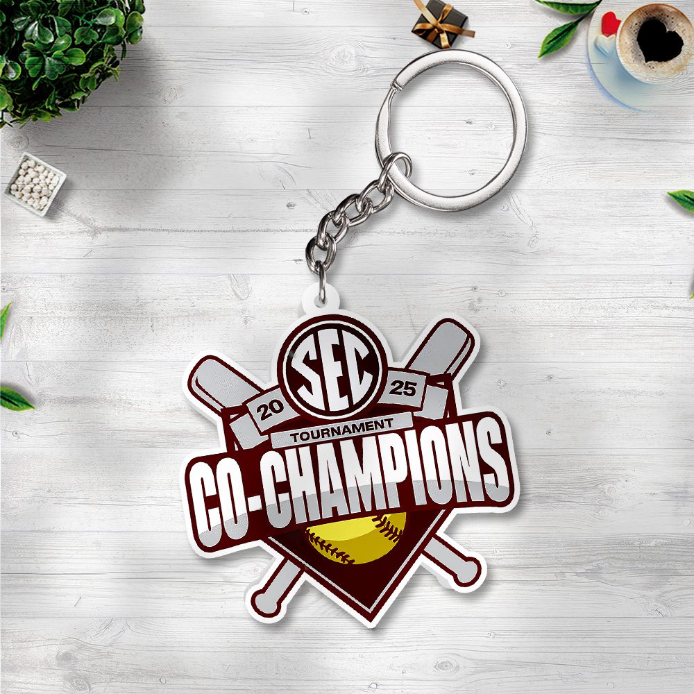 Texas-AM-Aggies-Womens-Softball-Custom-Shape-2-sided-Keychain-GKC1198 Texas A&M Aggies Women's Softball Custom Shape 2-sided Keychain GKC1198
