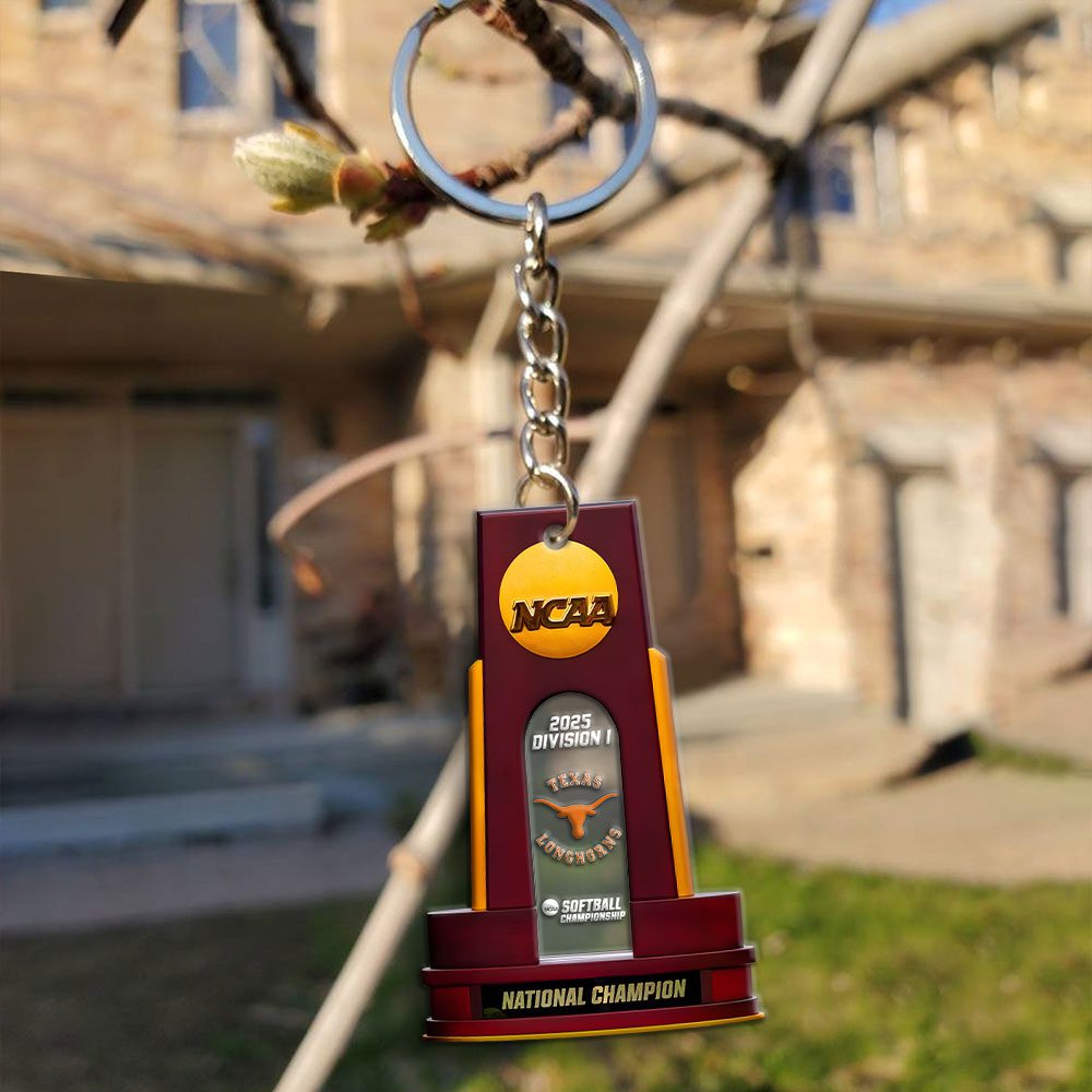 Texas-Longhorns-Womens-Softball-Custom-Shape-1-sided-Keychain-GKC1108-2
