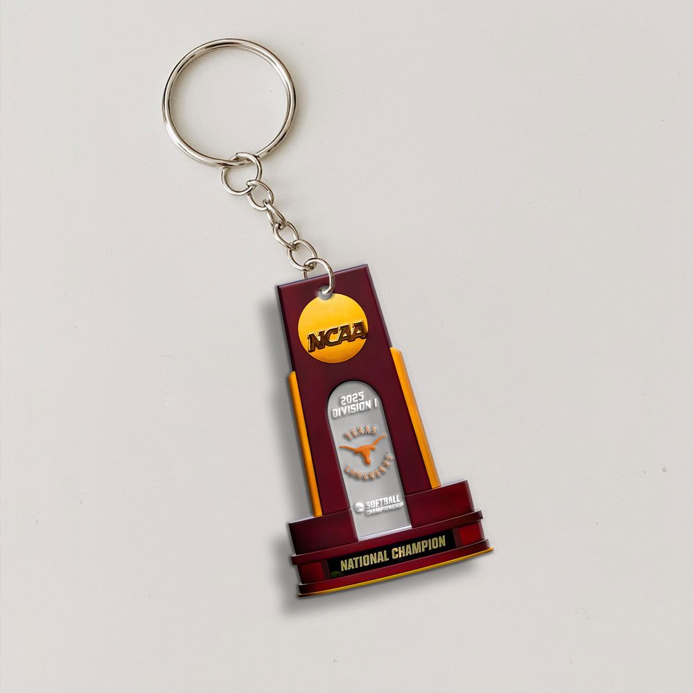 Texas-Longhorns-Womens-Softball-Custom-Shape-1-sided-Keychain-GKC1108-3