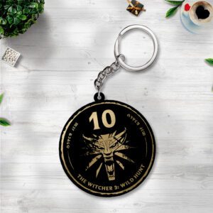The Witcher 3: Wild Hunt Custom Shape 2-sided Keychain GKC1150