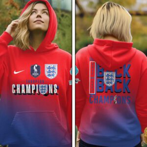 Women England Football Team Champion World Cup 2025 Lionesses Unisex Performance Hoodie WEF1031