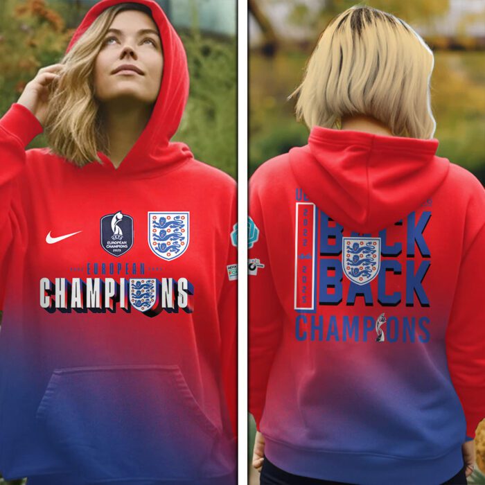 Women England Football Team Champion World Cup 2025 Lionesses Unisex Performance Hoodie WEF1031