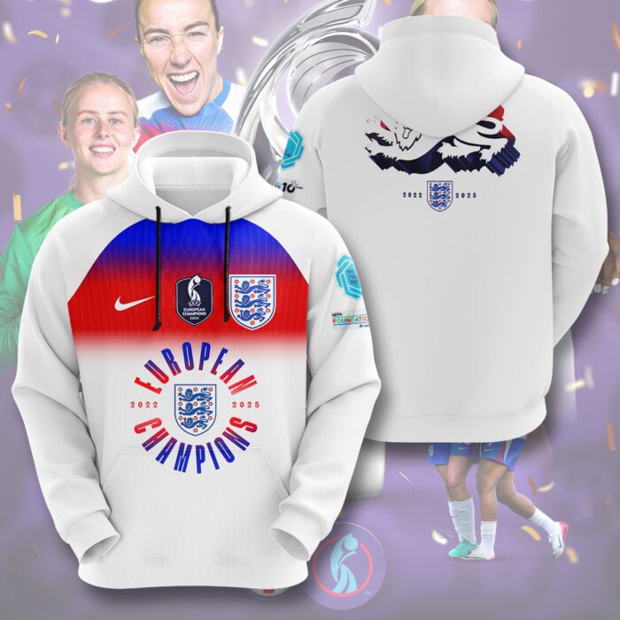 Women England Football Team Champion World Cup 2025 Lionesses Unisex Performance Hoodie WEF1032