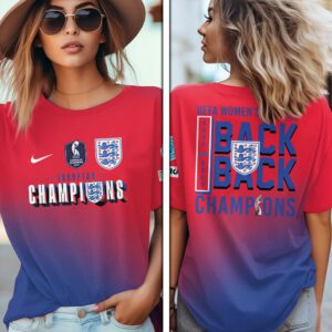 Women England Football Team Champion World Cup 2025 Lionesses Unisex Performance T-Shirt WEF1019
