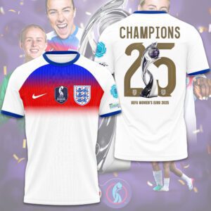 Women England Football Team Champion World Cup 2025 Lionesses Unisex Performance T-Shirt WEF1022