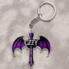 Black Sabbath x Ozzy Osbourne Rest In Peace 2025 Custom Shape 2-sided Keychain NGB1051