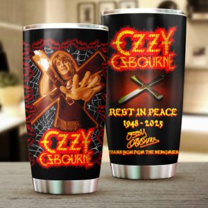 Black Sabbath x Ozzy Osbourne Rest In Peace 2025 Tumbler Cup NGB1210