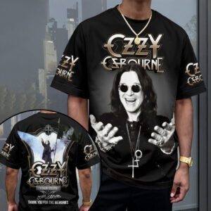 Black Sabbath x Ozzy Osbourne Rest In Peace 2025 Unisex Performance T-Shirt NGB1020