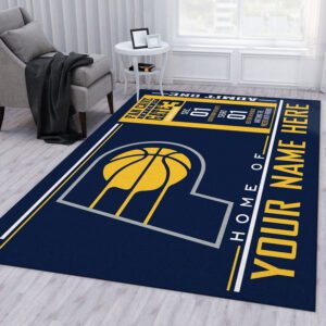 Customizable Indiana Pacers Wincraft Personalized NBA Area Rug For Christmas Living Room Rug R0567