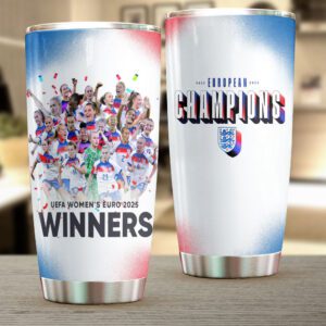 England Lionesses Women's Football Champion World Cup 2025 Tumbler Cup NGB1173