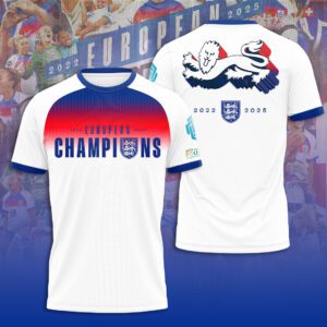 England Lionesses Women's Football Champion World Cup 2025 Unisex Performance T-Shirt NGB1199