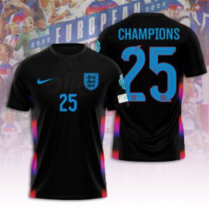 England Lionesses Women's Football Champion World Cup 2025 Unisex Performance T-Shirt NGB1201