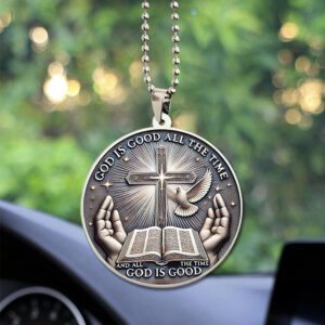 God Is Good Custom shape 2-sided Acrylic Car Ornament NGB1167