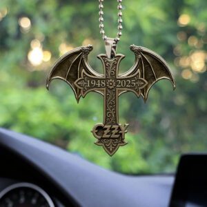 Ozzy Osbourne Rest In Peace 2025 Custom shape 1-sided Acrylic Car Ornament NGB1069