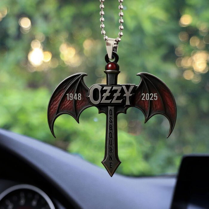 Ozzy Osbourne Rest In Peace 2025 Custom shape 1-sided Acrylic Car Ornament NGB1148