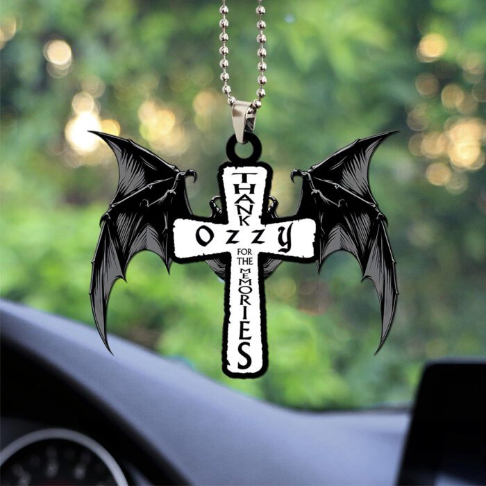 Ozzy Osbourne Rest In Peace 2025 Custom shape 2-sided Acrylic Car Ornament NGB1156