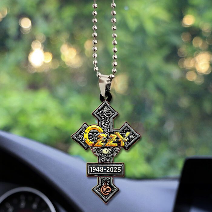 Ozzy Osbourne Rest In Peace 2025 Custom shape 2-sided Acrylic Car Ornament NGB1276